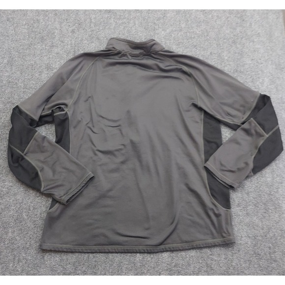 North Face Fleece Shirt Mens XL Black Gray 1/4 Zip Tech Pullover‎ Sweater - Picture 2 of 12